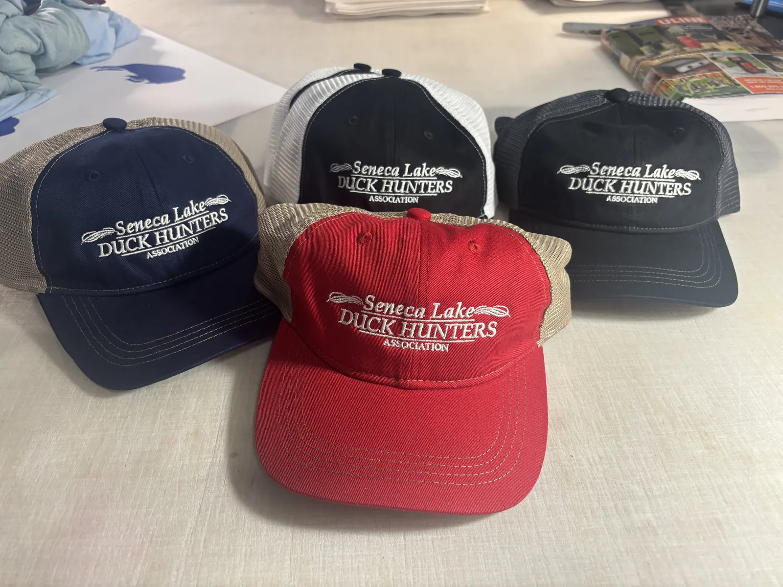 Seneca Lake Duck Hunters Association hats (4 colorways)