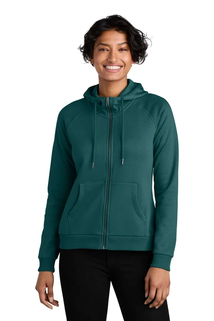 Allmade® Women's Organic CVC Fleece Full-Zip Hoodie AL5003 - additional view 4