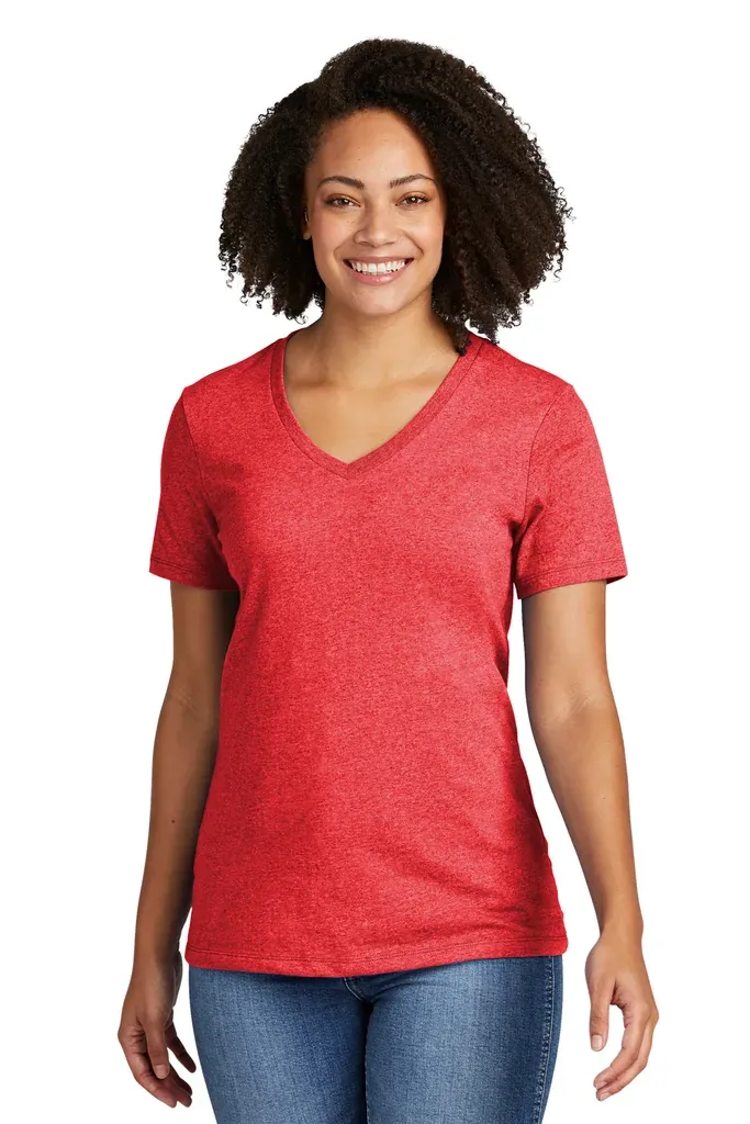 Allmade® Women's Recycled Blend V-Neck Tee AL2303 - additional view 1