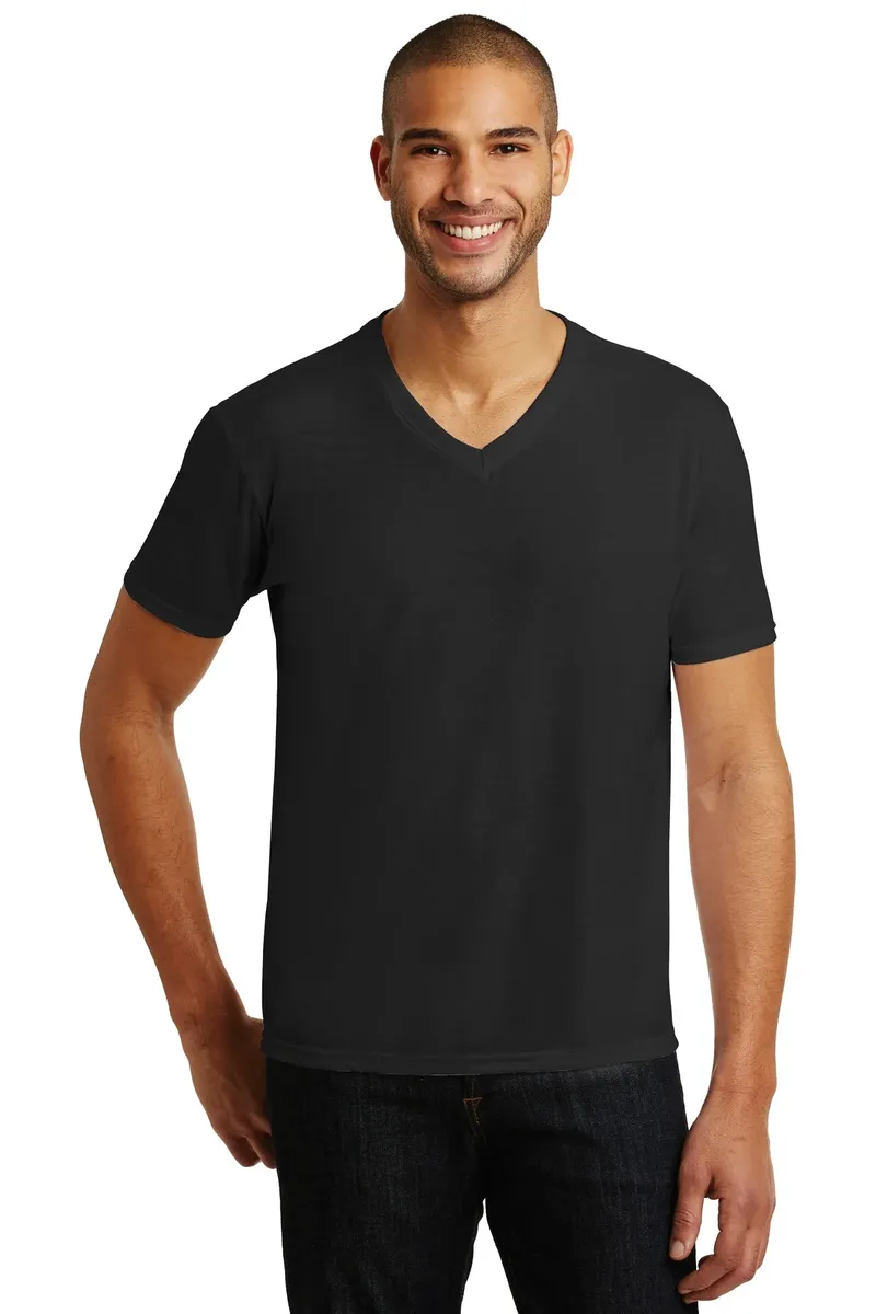 Anvil® Tri-Blend V-Neck Tee. 6752 - additional view 1