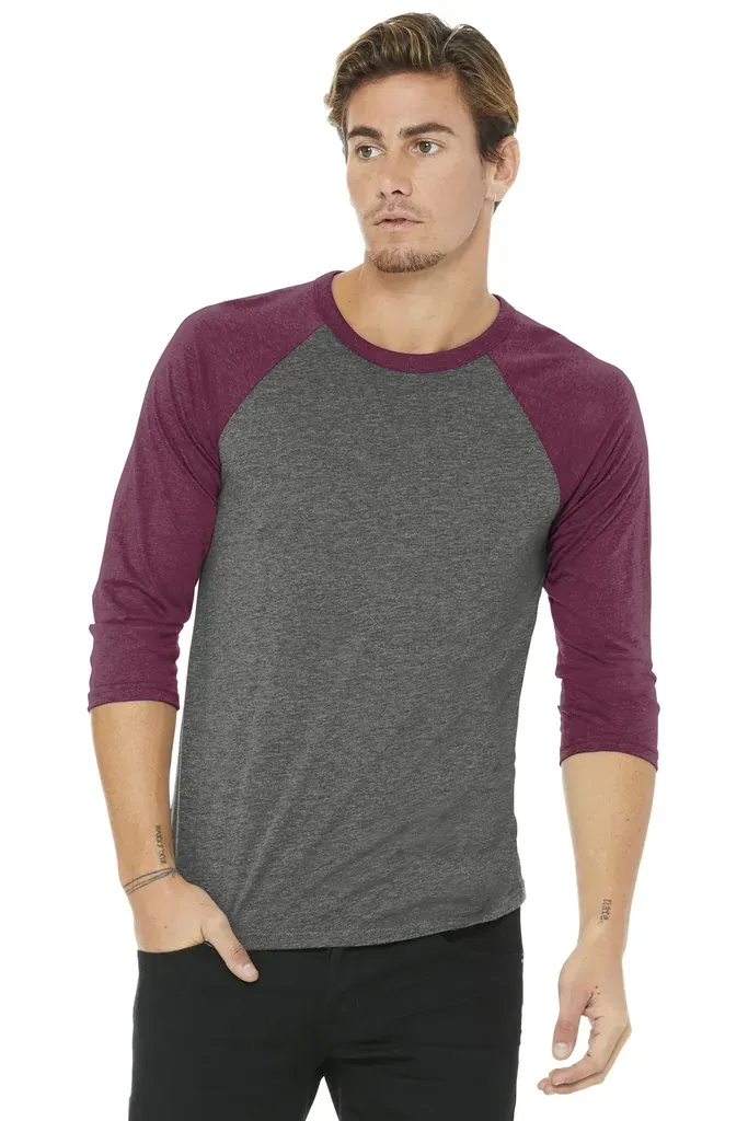 BELLA+CANVAS ® Unisex 3/4-Sleeve Baseball Tee. BC3200 - additional view 15