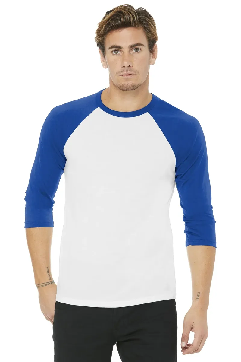 BELLA+CANVAS ® Unisex 3/4-Sleeve Baseball Tee. BC3200 - additional view 17
