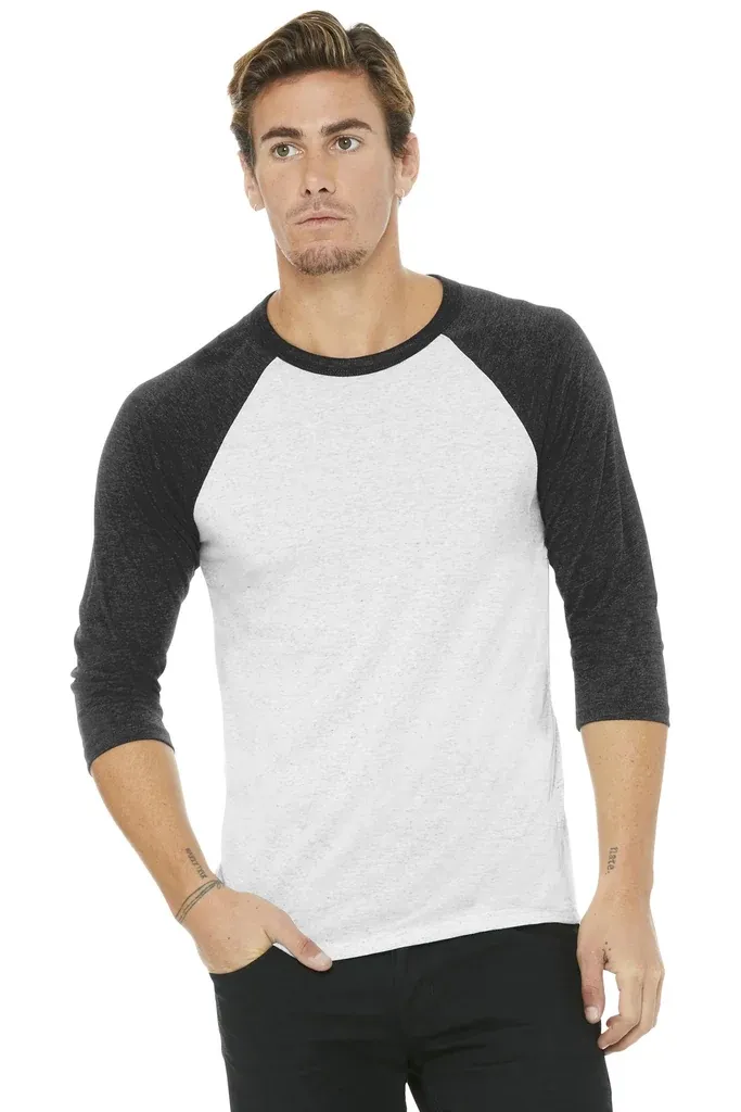 BELLA+CANVAS ® Unisex 3/4-Sleeve Baseball Tee. BC3200 - additional view 22