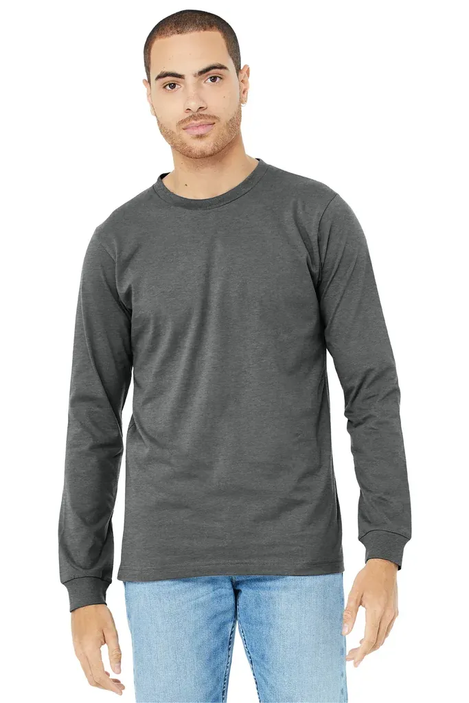 BELLA+CANVAS® Unisex Heather CVC Long Sleeve Tee BC3501CVC - additional view 1
