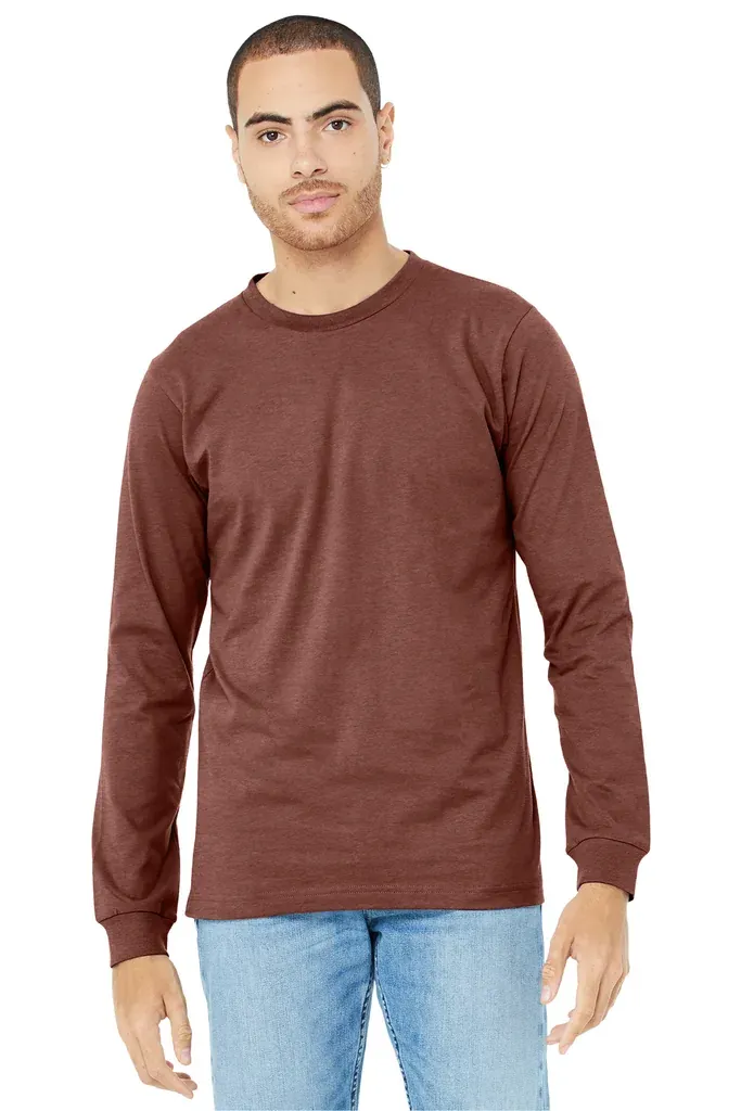 BELLA+CANVAS® Unisex Heather CVC Long Sleeve Tee BC3501CVC - additional view 9