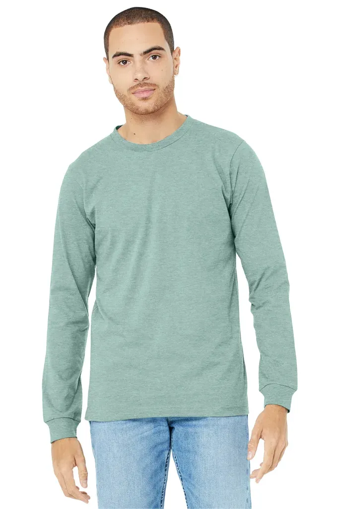 BELLA+CANVAS® Unisex Heather CVC Long Sleeve Tee BC3501CVC - additional view 2