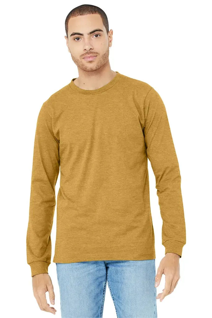 BELLA+CANVAS® Unisex Heather CVC Long Sleeve Tee BC3501CVC - additional view 7