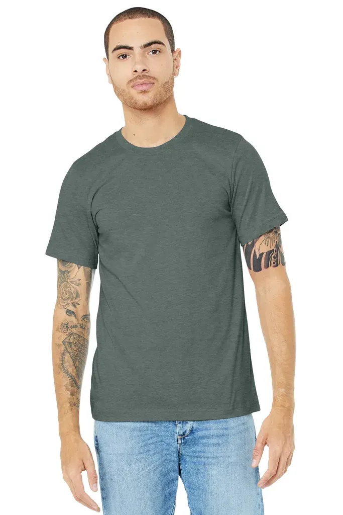 BELLA+CANVAS ® Unisex Heather CVC Short Sleeve Tee. BC3001CVC - additional view 2