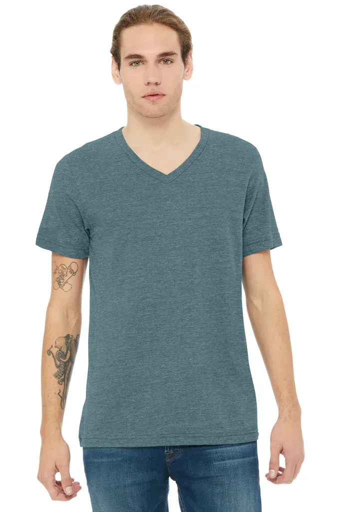 BELLA+CANVAS® Unisex Heather CVC V-Neck Tee BC3005CVC - additional view 13