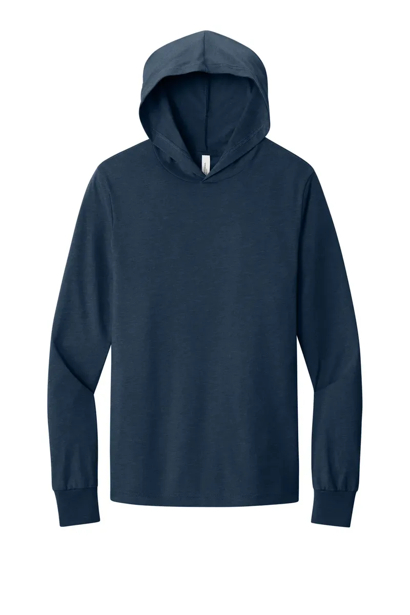 BELLA+CANVAS ® Unisex Jersey Long Sleeve Hoodie. BC3512 - additional view 3