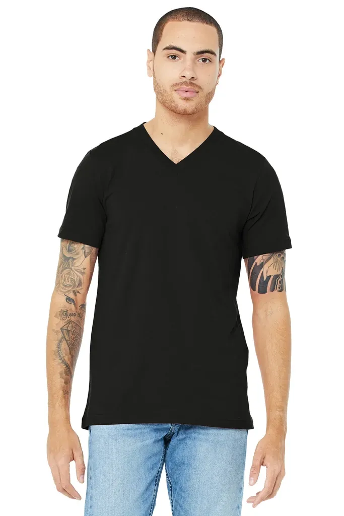 BELLA+CANVAS ® Unisex Jersey Short Sleeve V-Neck Tee. BC3005 - additional view 1