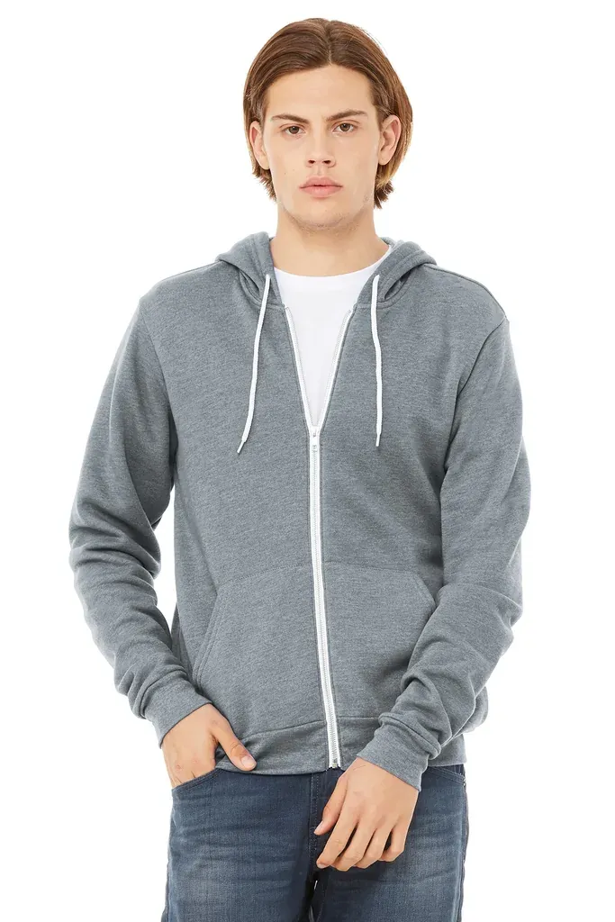 BELLA+CANVAS ® Unisex Sponge Fleece Full-Zip Hoodie. BC3739 - additional view 21