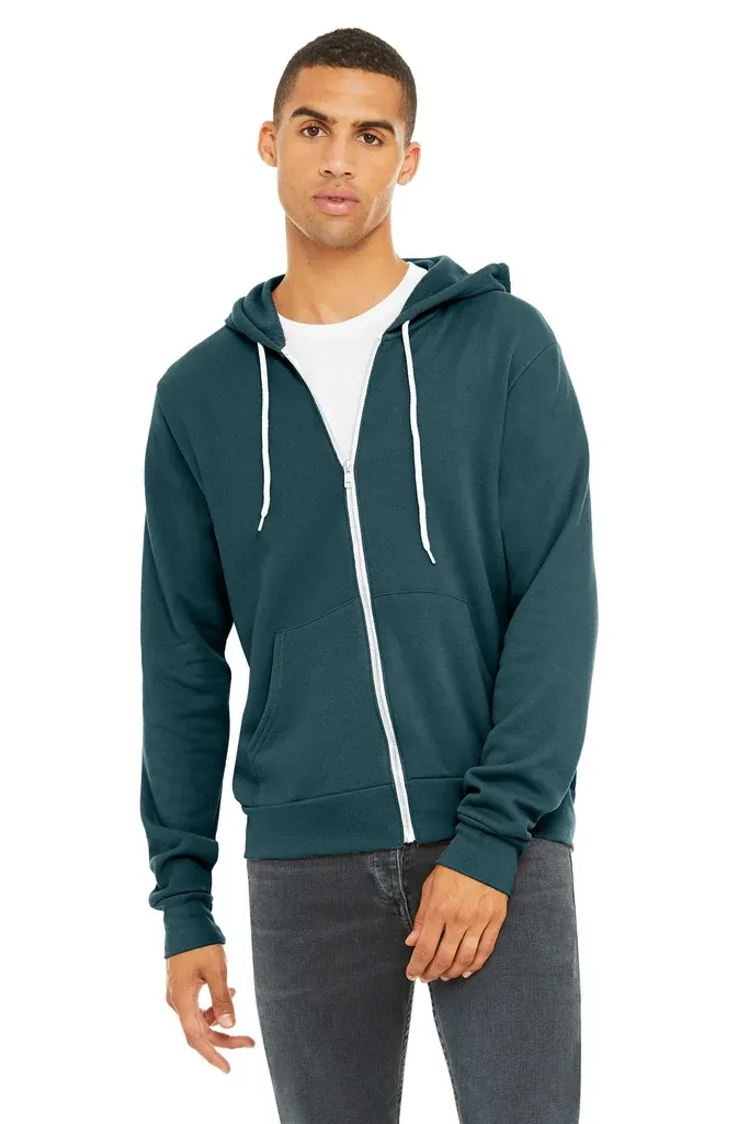 BELLA+CANVAS ® Unisex Sponge Fleece Full-Zip Hoodie. BC3739 - additional view 4