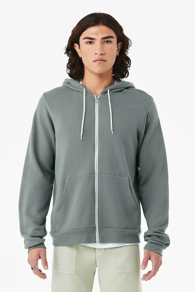 BELLA+CANVAS ® Unisex Sponge Fleece Full-Zip Hoodie. BC3739 - additional view 5