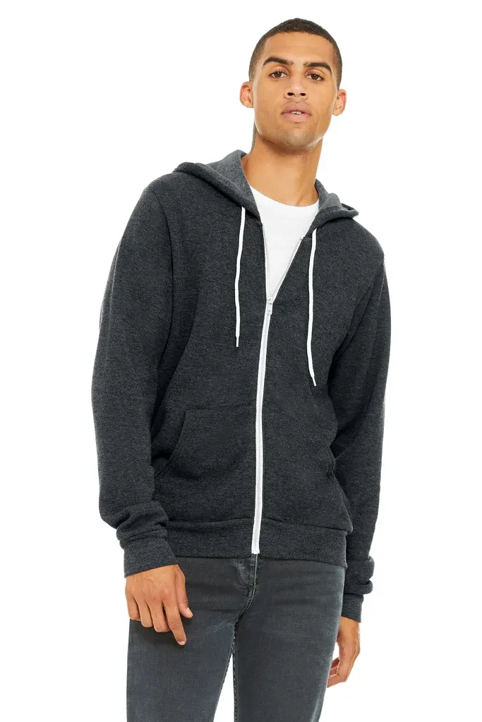 BELLA+CANVAS ® Unisex Sponge Fleece Full-Zip Hoodie. BC3739 - additional view 12
