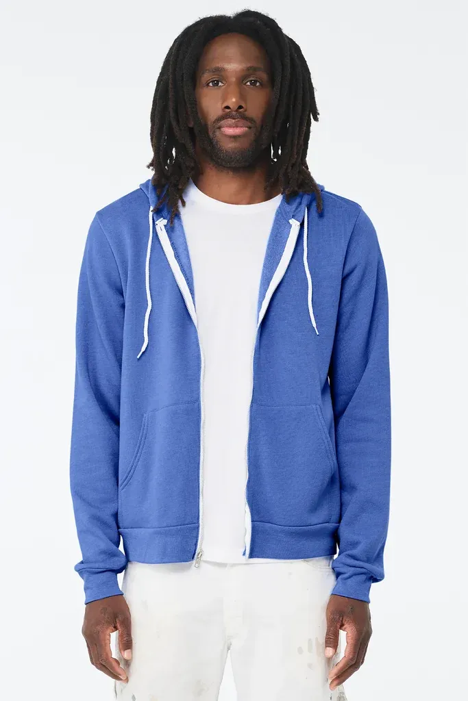 BELLA+CANVAS ® Unisex Sponge Fleece Full-Zip Hoodie. BC3739 - additional view 13