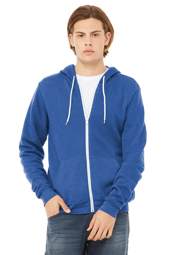 BELLA+CANVAS ® Unisex Sponge Fleece Full-Zip Hoodie. BC3739 - additional view 6