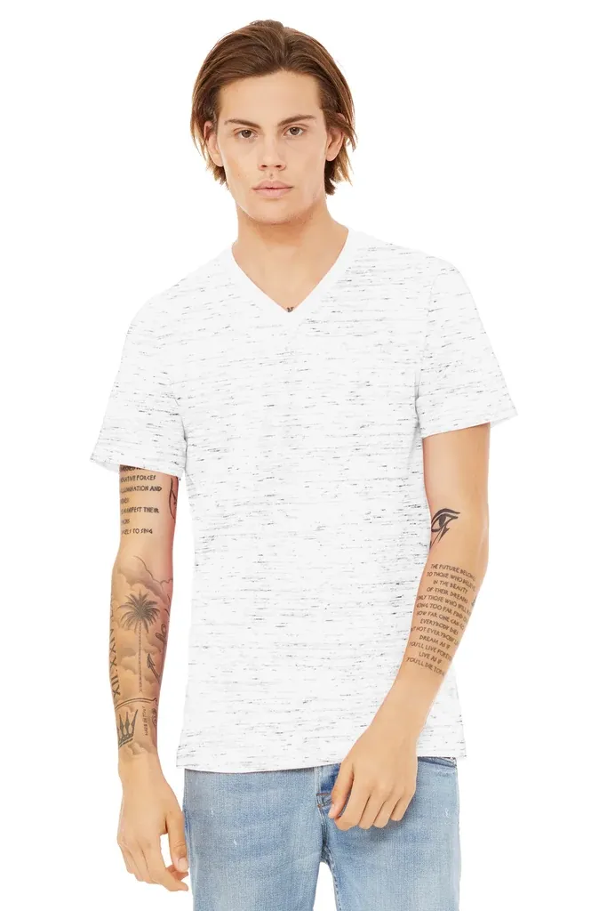 BELLA+CANVAS® Unisex Textured Jersey V-Neck Tee BC3655 - additional view 3