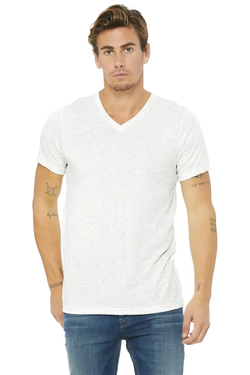 BELLA+CANVAS ® Unisex Triblend Short Sleeve V-Neck Te. BC3415 - additional view 3