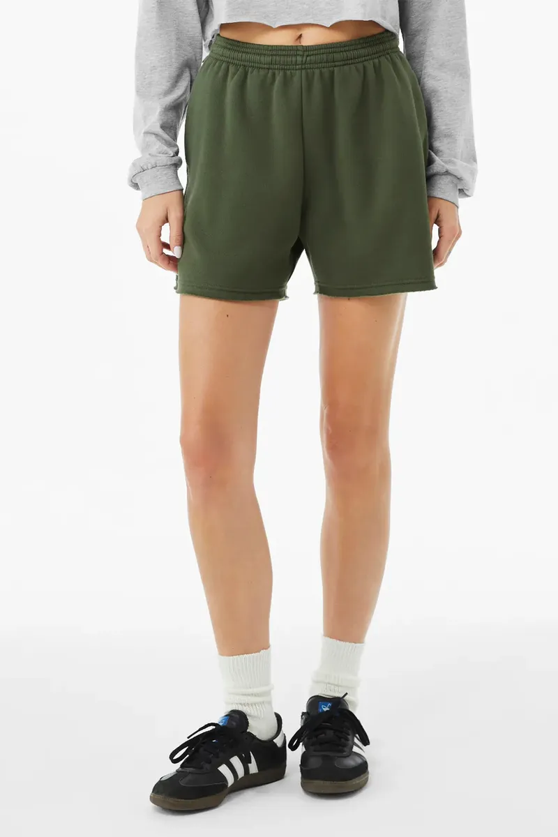 BELLA+CANVAS® Women's Cutoff Sweatshort BC3787 - additional view 4