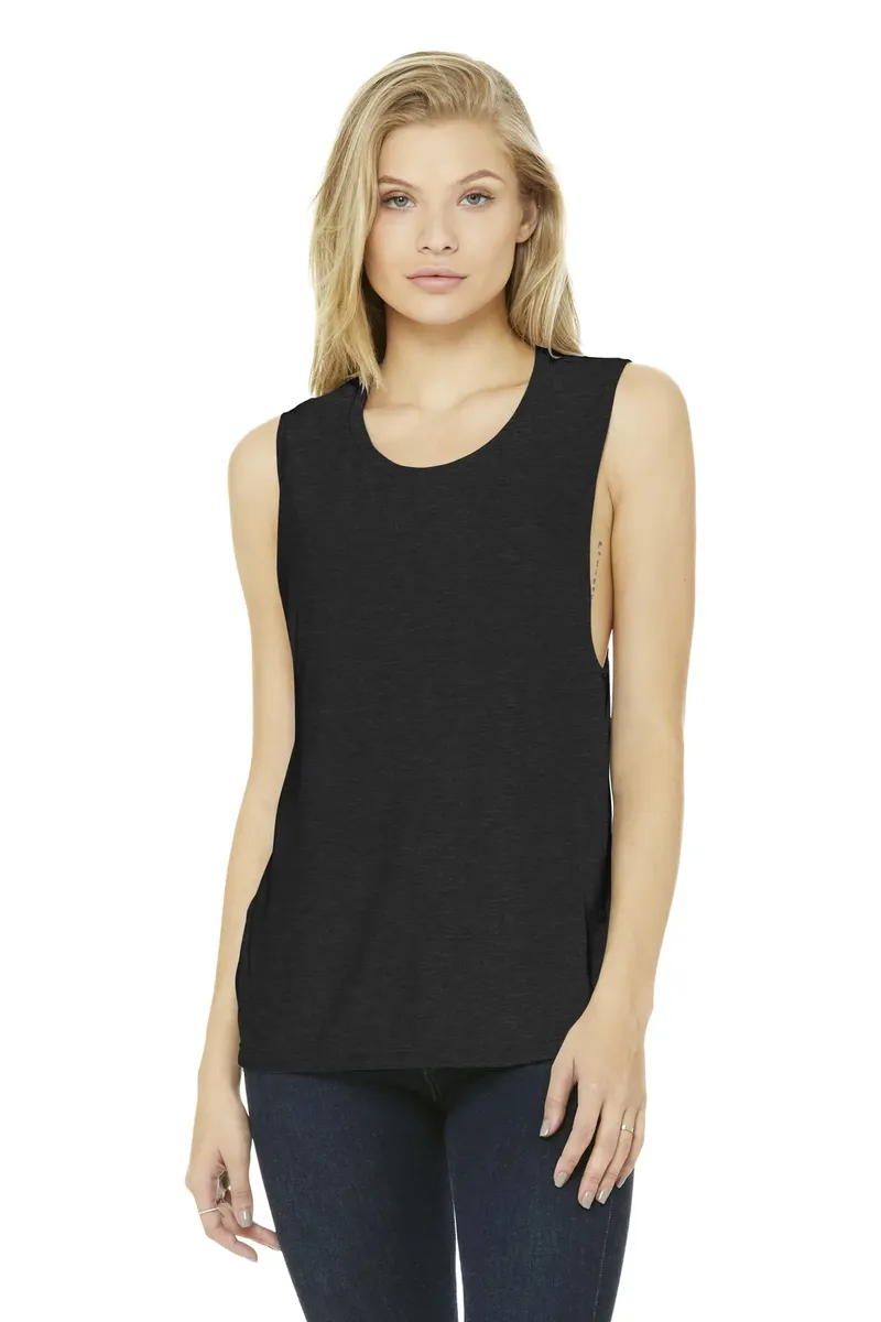 BELLA+CANVAS ® Women's Flowy Scoop Muscle Tank. BC8803 - additional view 21