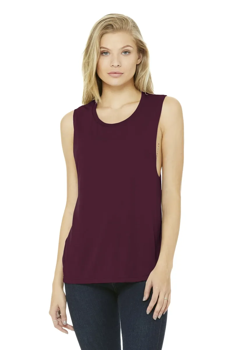 BELLA+CANVAS ® Women's Flowy Scoop Muscle Tank. BC8803 - additional view 3