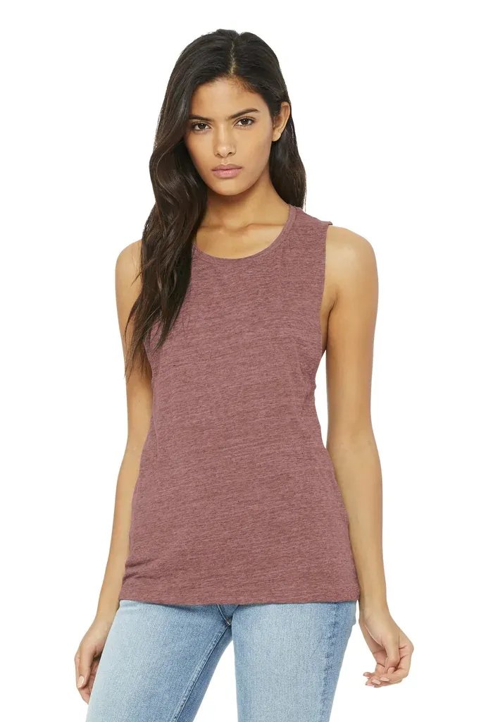 BELLA+CANVAS ® Women's Flowy Scoop Muscle Tank. BC8803 - additional view 2