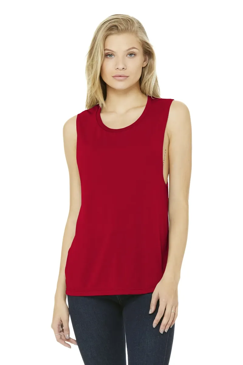 BELLA+CANVAS ® Women's Flowy Scoop Muscle Tank. BC8803 - additional view 7