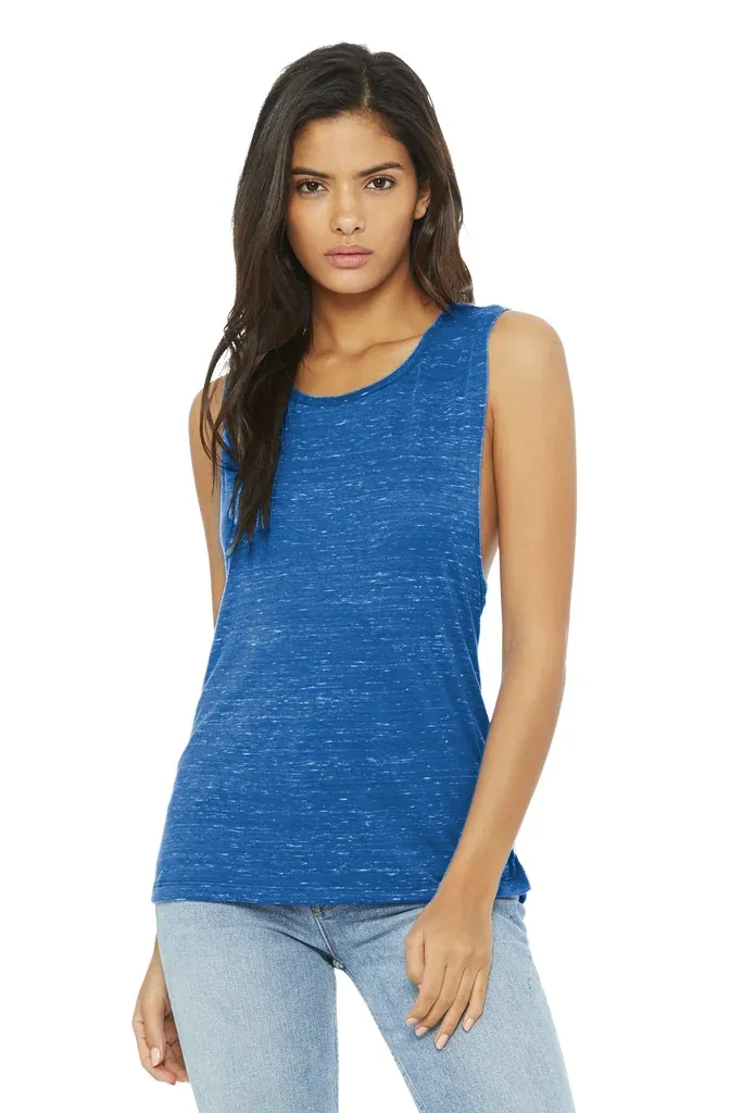 BELLA+CANVAS ® Women's Flowy Scoop Muscle Tank. BC8803 - additional view 4