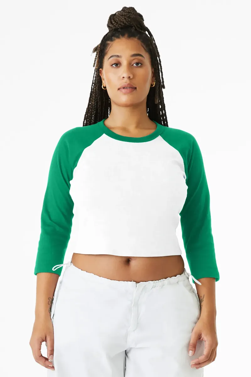BELLA+CANVAS® Women's Micro Rib 3/4 Raglan Baby Tee BC1200 - additional view 3