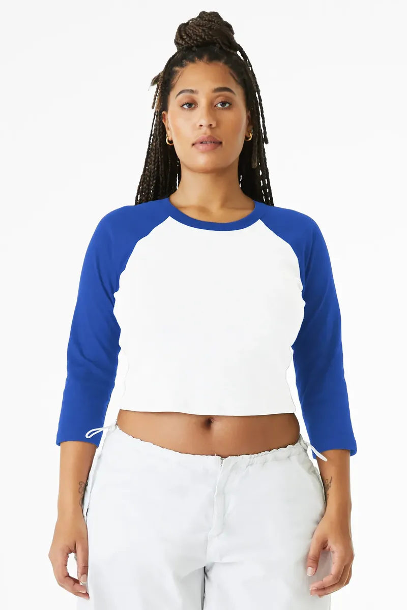 BELLA+CANVAS® Women's Micro Rib 3/4 Raglan Baby Tee BC1200 - additional view 5