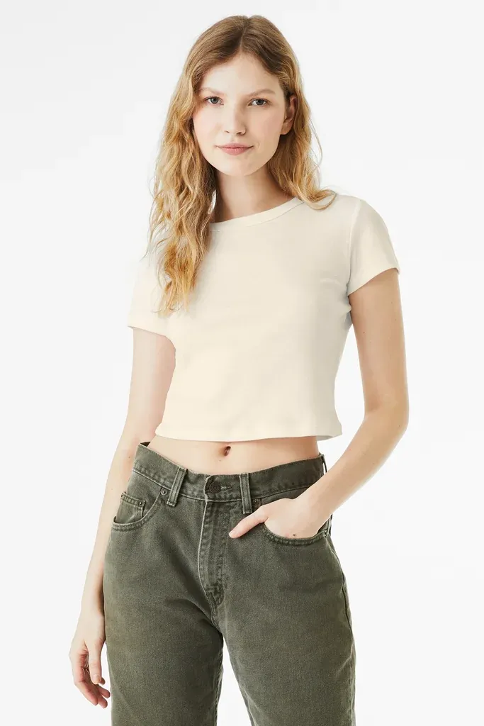 BELLA+CANVAS® Women's Micro Rib Baby Tee BC1010 - additional view 1