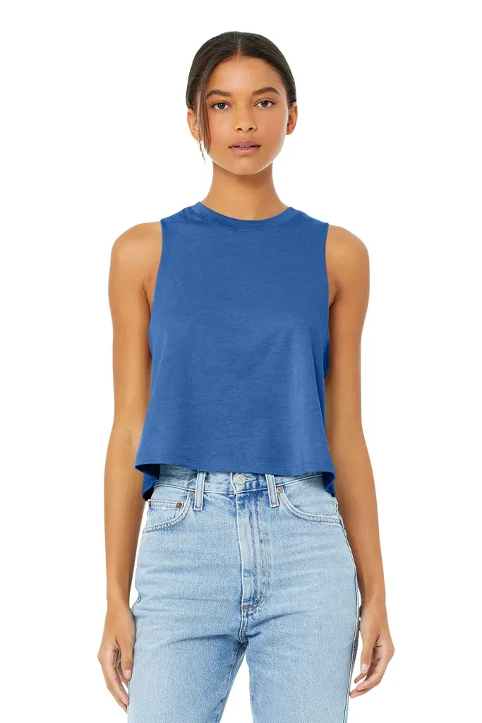 BELLA+CANVAS ® Women's Racerback Cropped Tank. BC6682 - additional view 1