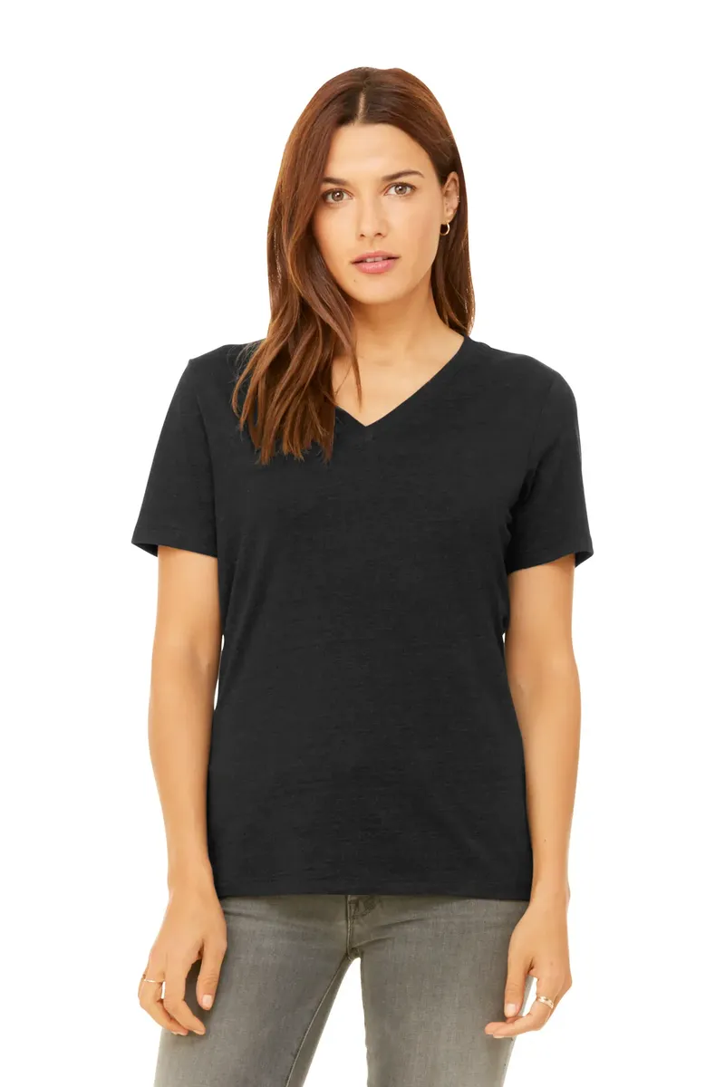 BELLA+CANVAS® Women's Relaxed Heather CVC V-Neck Tee BC6405CVC - additional view 1