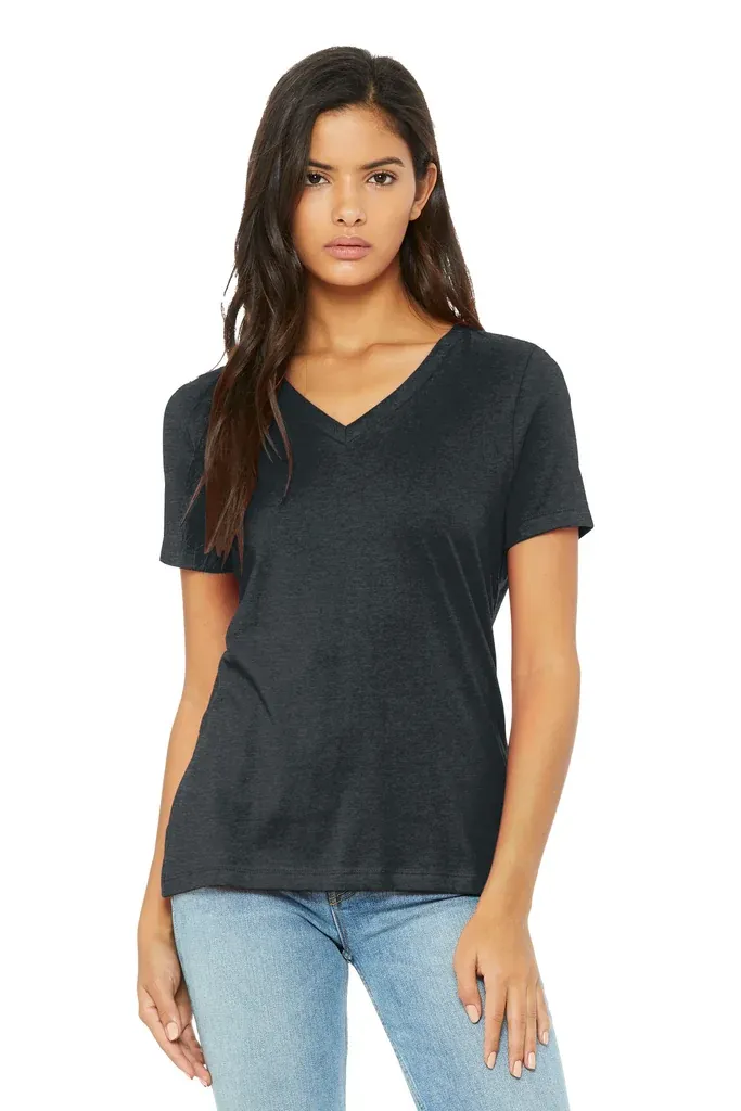 BELLA+CANVAS® Women's Relaxed Heather CVC V-Neck Tee BC6405CVC - additional view 2