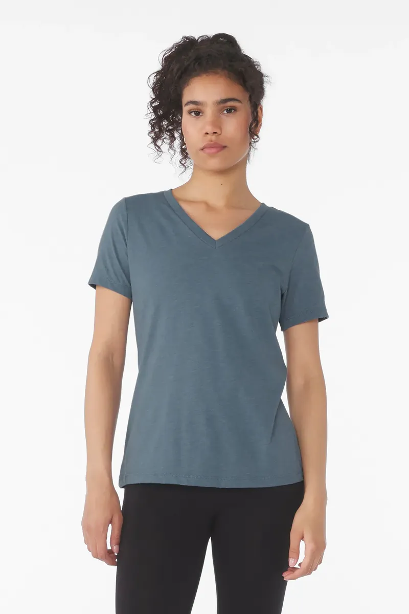 BELLA+CANVAS® Women's Relaxed Heather CVC V-Neck Tee BC6405CVC - additional view 9