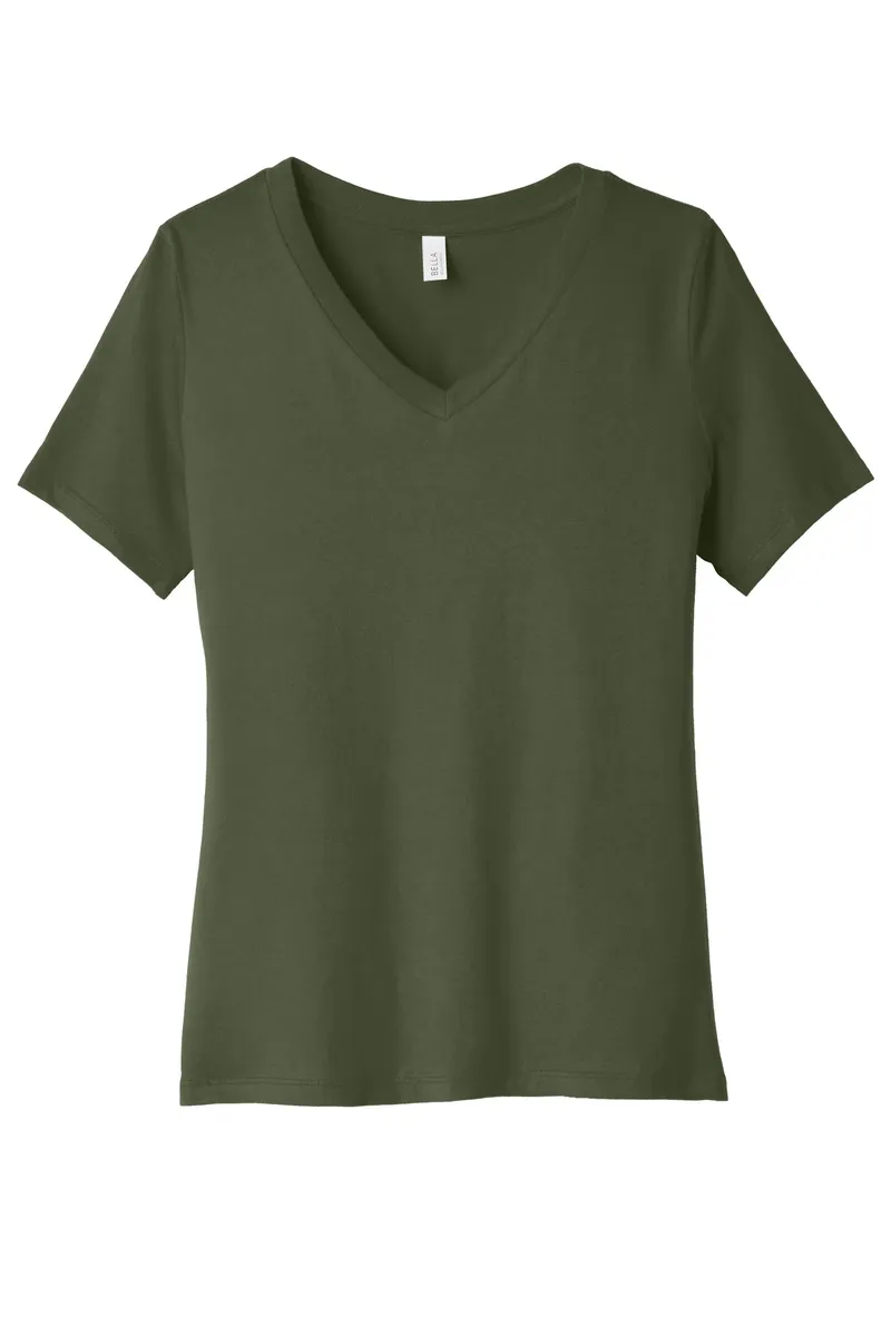 BELLA+CANVAS ® Women's Relaxed Jersey Short Sleeve V-Neck Tee. BC6405 - additional view 11