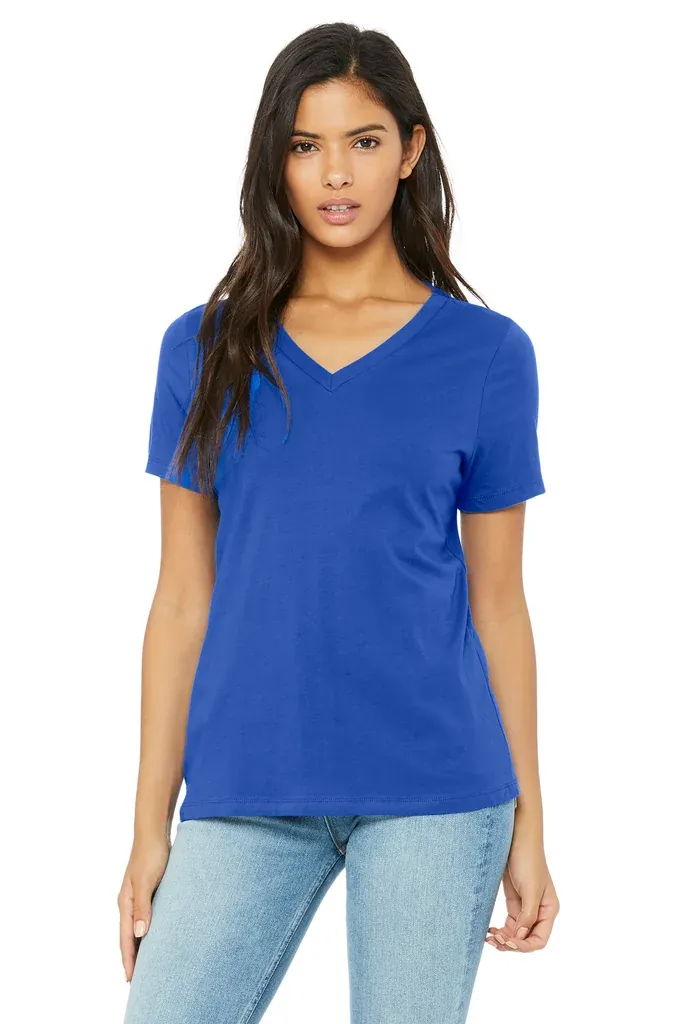 BELLA+CANVAS ® Women's Relaxed Jersey Short Sleeve V-Neck Tee. BC6405 - additional view 8