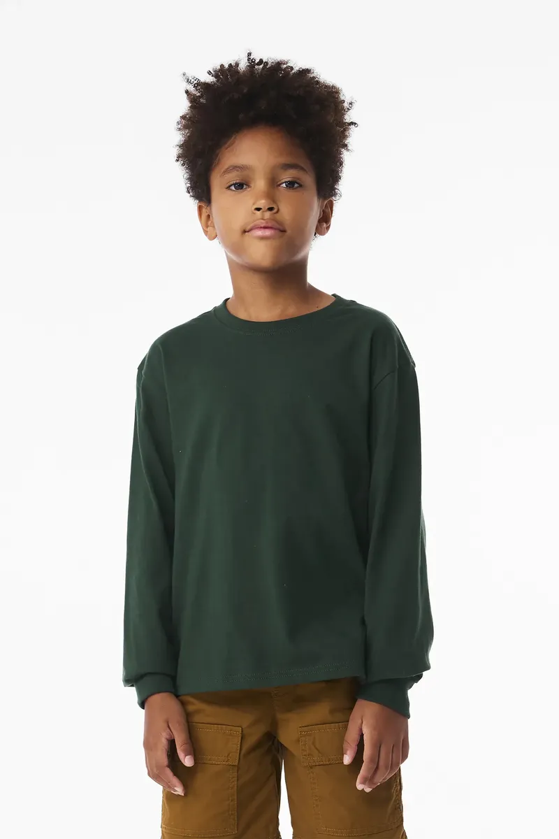 BELLA+CANVAS® Youth 6-Ounce Heavyweight Long Sleeve Tee BC3511Y - additional view 10