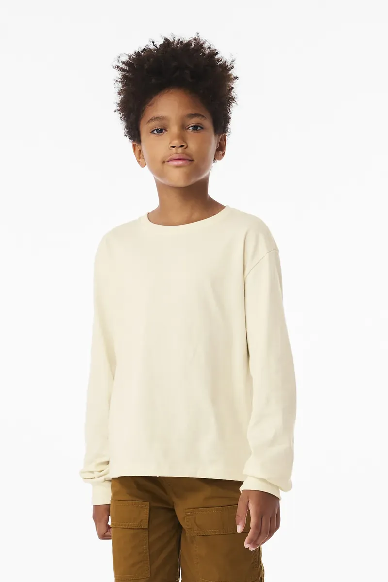 BELLA+CANVAS® Youth 6-Ounce Heavyweight Long Sleeve Tee BC3511Y - additional view 1