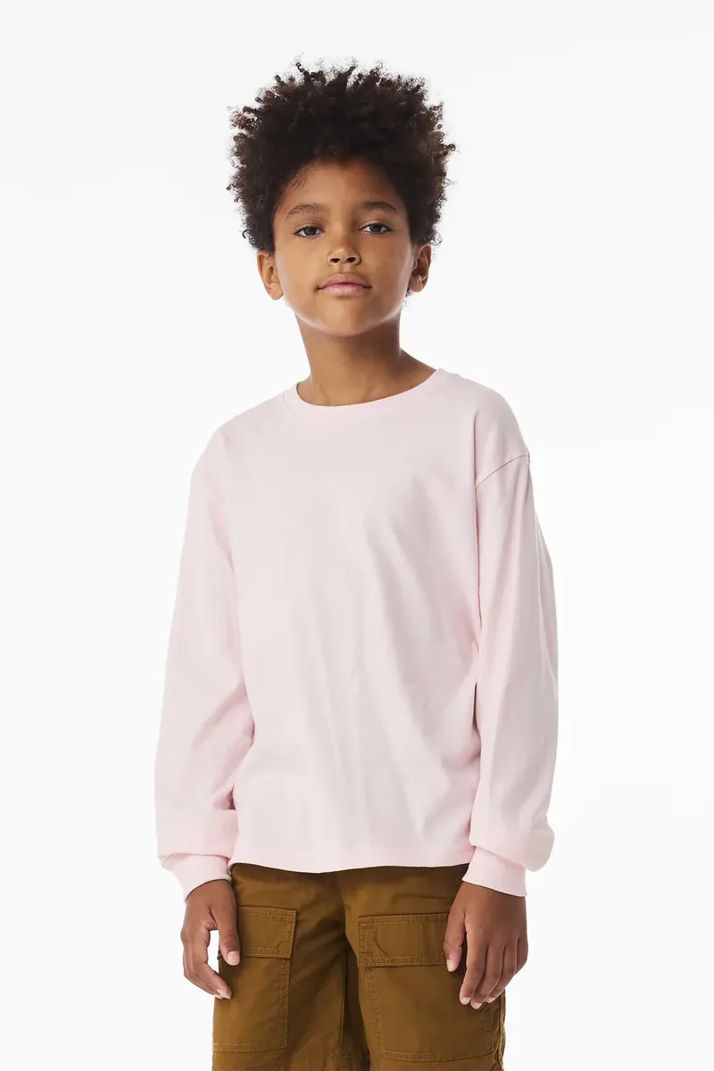 BELLA+CANVAS® Youth 6-Ounce Heavyweight Long Sleeve Tee BC3511Y - additional view 9