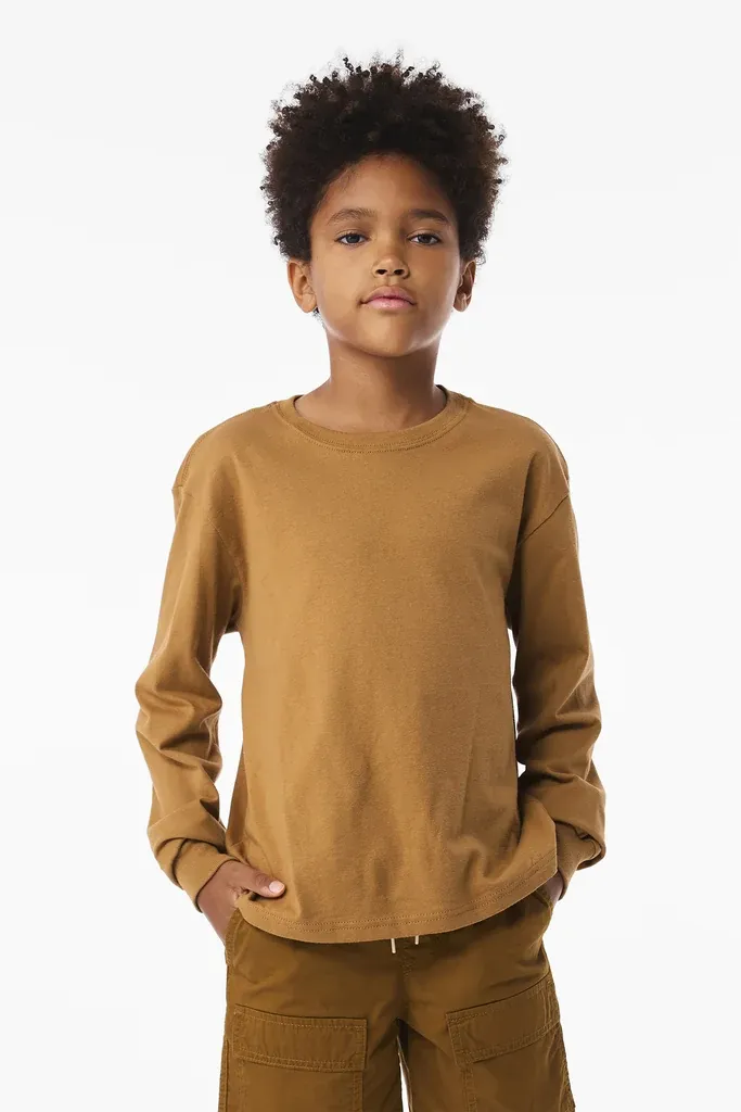 BELLA+CANVAS® Youth 6-Ounce Heavyweight Long Sleeve Tee BC3511Y - additional view 8