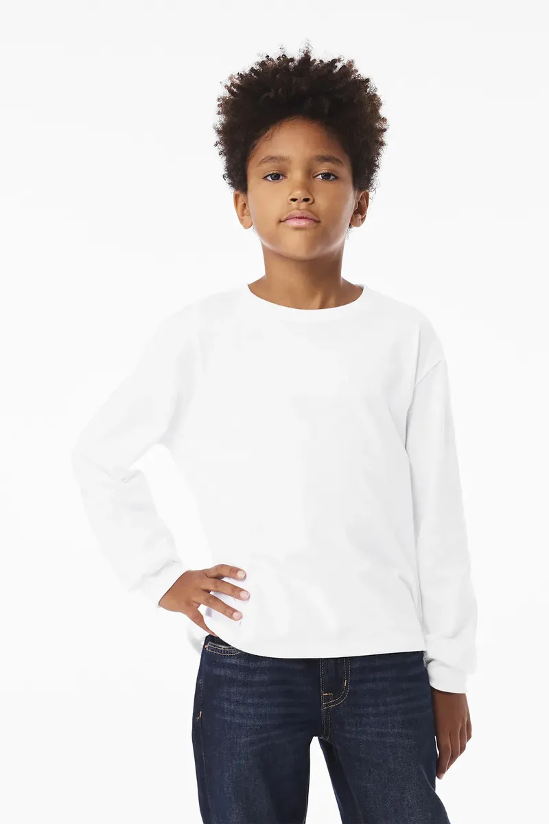 BELLA+CANVAS® Youth 6-Ounce Heavyweight Long Sleeve Tee BC3511Y - additional view 5
