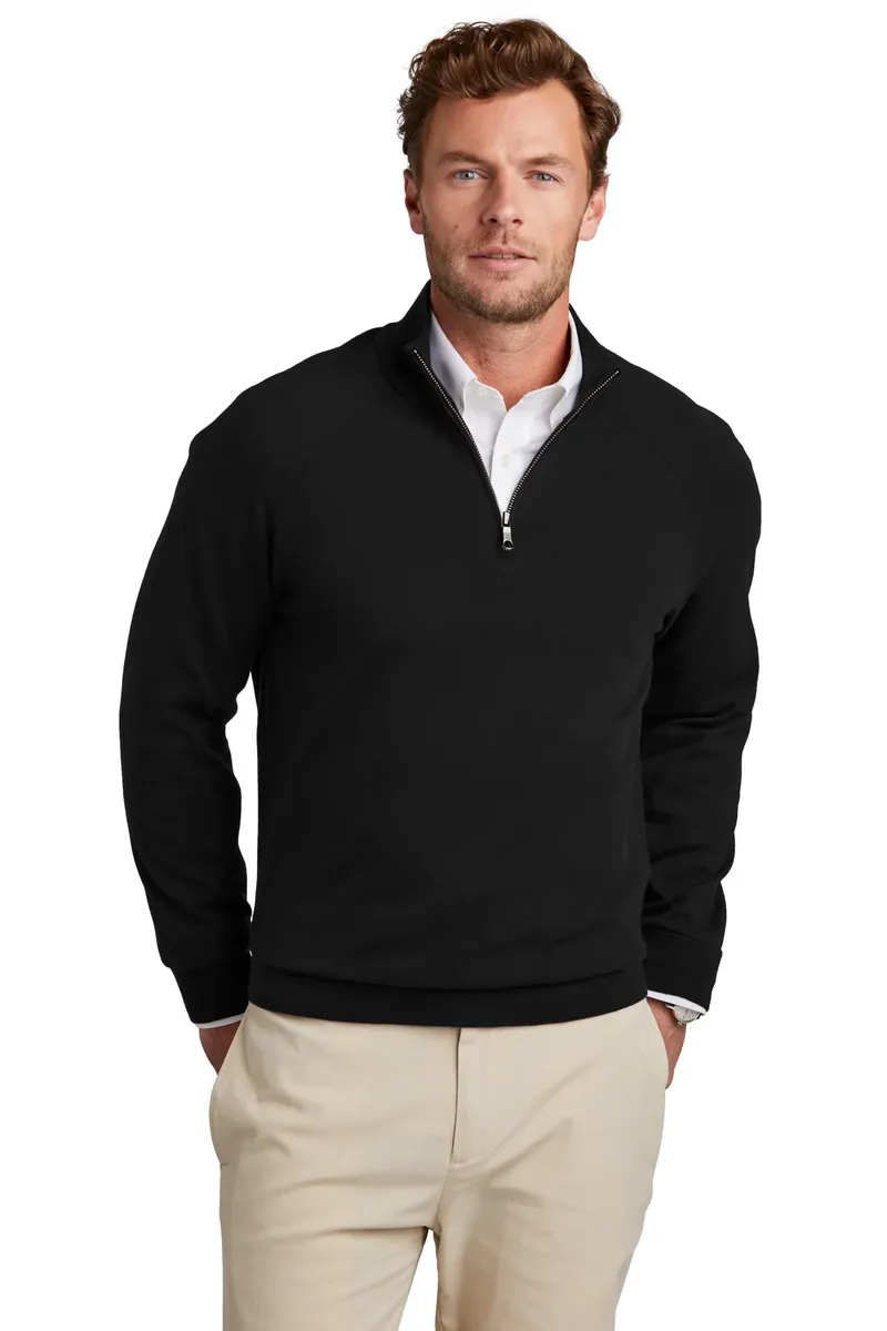 Brooks Brothers® Cotton Stretch 1/4-Zip Sweater BB18402 - additional view 2