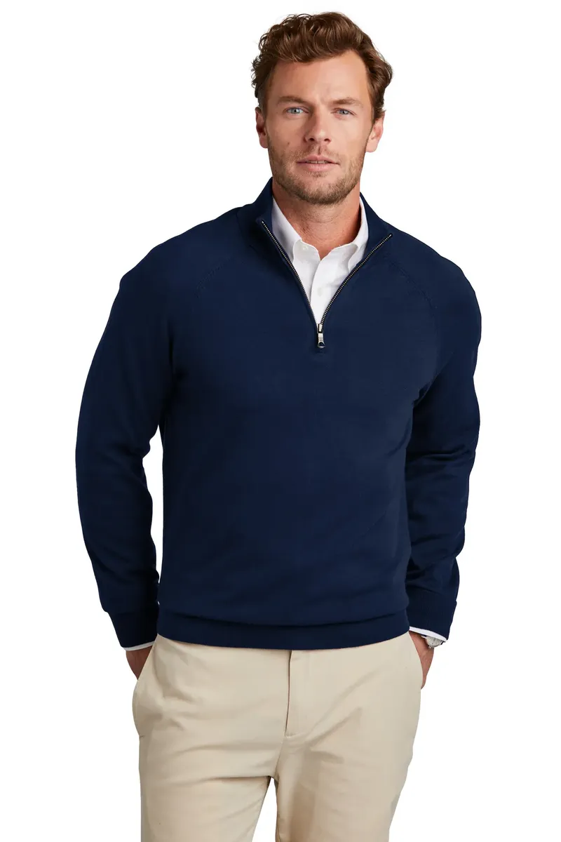Brooks Brothers® Cotton Stretch 1/4-Zip Sweater BB18402 - additional view 1