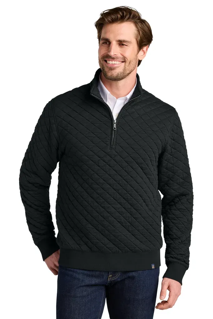 Brooks Brothers® Diamond Quilt 1/4-Zip BB18212 - additional view 1