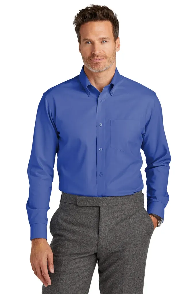 Brooks Brothers® Tall Wrinkle-Free Stretch Nailhead Shirt TBB18002 - additional view 2