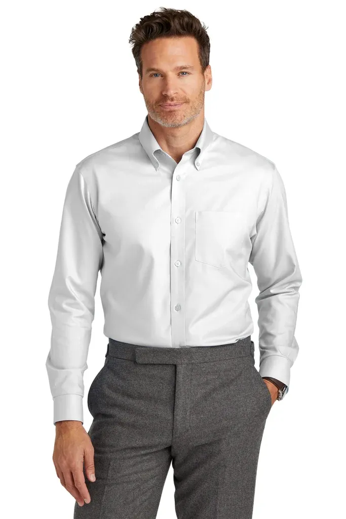 Brooks Brothers® Tall Wrinkle-Free Stretch Nailhead Shirt TBB18002 - additional view 1