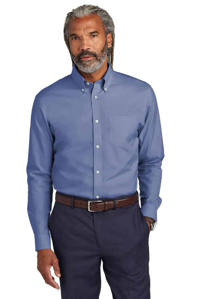 Brooks Brothers® Tall Wrinkle-Free Stretch Pinpoint Shirt TBB18000 - additional view 3