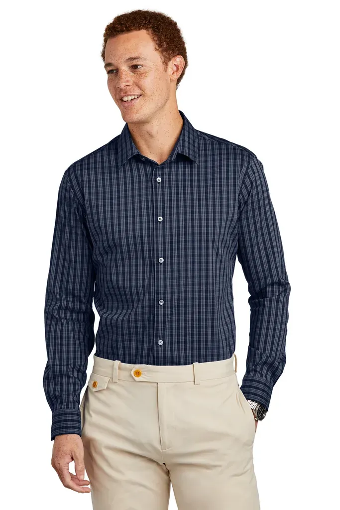 Brooks Brothers® Tech Stretch Patterned Shirt BB18006 - additional view 1